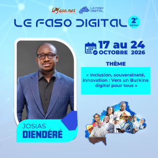 Les 100 Visages du Burkina Digital&nbsp;: Josias Diendéré, donner aux jeunes les repères numériques pour choisir leur avenir