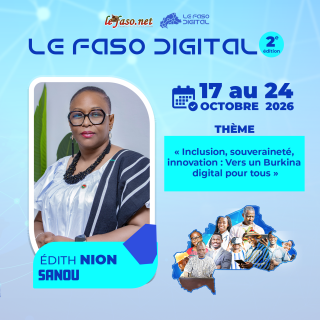 Les 100 Visages du Burkina Digital : W. Edith Rolande KHOGARABOUX-NION/SANOU, de la dématérialisation des services publics à la protection des données