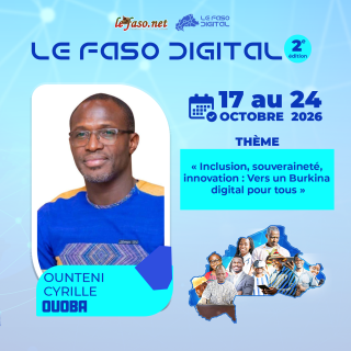 Les 100 Visages du Burkina Digital : Ounteni T. Cyrille Ouoba, coder des solutions pour les réalités burkinabè