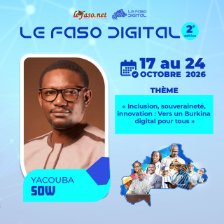 Les 100 Visages du Burkina Digital : Yacouba Sow, la souveraineté numérique commence par les compétences