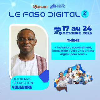 Les 100 Visages du Burkina Digital&nbsp;: Boukaré  Sébastien YOUGBARE, du champ agricole aux frontières numériques de l’État