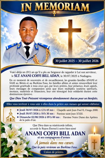 In memory&nbsp;: SLT Bill Coffin Adan ANANI