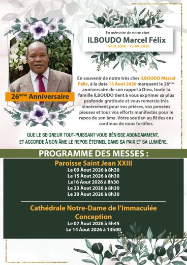 In memoriam&nbsp;: Ilboudo Marcel Félix 