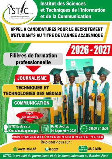 Appel à candidatures pour le recrutement d’étudiants sur titre pour la rentrée académique 2026-2027.