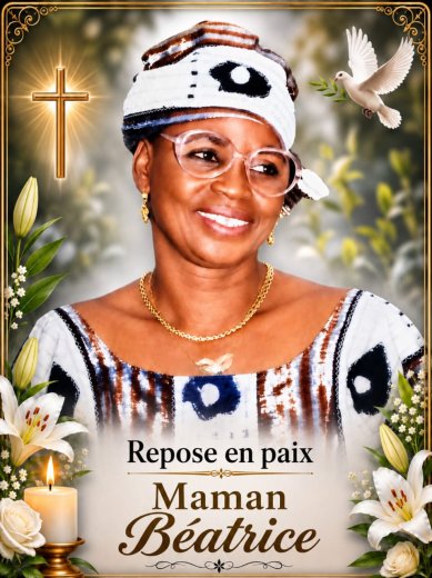 Décès de BASSILA EZILBIE MARIE THERESE BEATRICE  / KANKO&nbsp;: FAIRE- PART ET REMERCIEMENTS