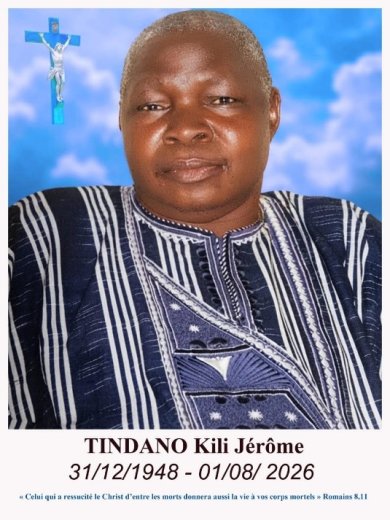 Décès de TINDANO Kili Jerôme&nbsp;: Remerciements