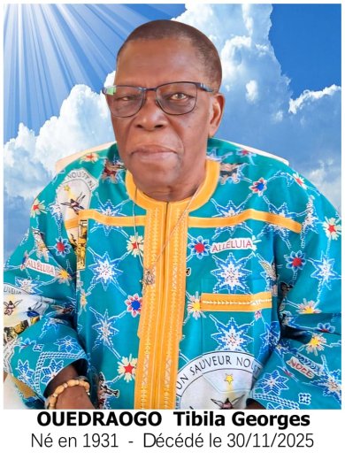 Décès de OUEDRAOGO Tibila Georges&nbsp;: Programme des obsèques
