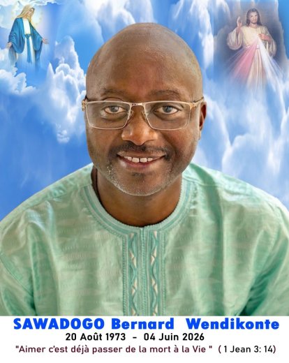 Décès de Sawadogo Bernard Wendikonte&nbsp;: Remerciements  et faire - part