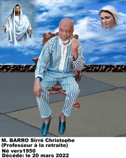 In memoria : BARRO Sirré Christophe