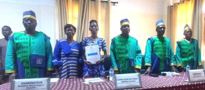 Enseignement supérieur : Bee Nékre Wend-Yam Elody décroche son doctorat en sociologie du développement