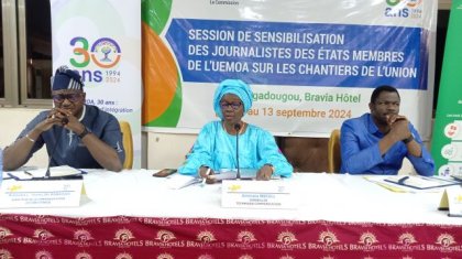 UEMOA : Ouagadougou abrite une session de sensibilisation des journalistes des États membres sur les chantiers de l’Union