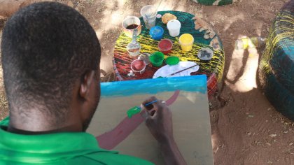 Burkina/Culture : Quand des soldats blessés pansent leurs blessures à coups de pinceau