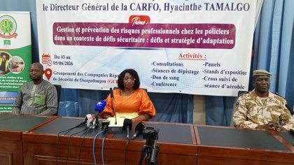 Burkina&nbsp;: La police nationale renforce la prévention des risques professionnels à travers ses 72 heures de santé préventive