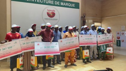 PMUB : La LONAB remet plus de 247 millions de francs CFA à six gagnants du 4+1