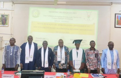 Soutenance à l’IFPB : Geoffroy Bayili décrypte la dynamique et la soutenabilité de la dette de 2015-2024