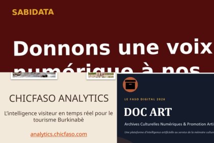 Le Faso Digital 2026&nbsp;: CHICFASO Analytics, DOC ART et SabiData, des applications qui veulent donner un nouvel avenir au patrimoine culturel burkinabè