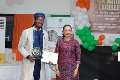 Cinéma&nbsp;: Le Burkinabè Abdul Aziz Diallo décroche le 3e Prix national d’excellence 2026 en Côte d’Ivoire