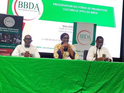 Burkina : Le BBDA tient une rencontre d’échanges avec les bénéficiaires du fonds de promotion culturelle