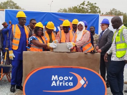 Burkina&nbsp;: Moov Africa pose la première pierre de son nouveau siège