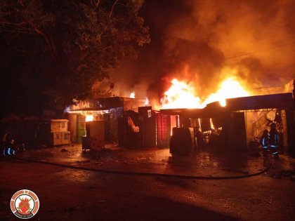 Incendie à Bobo-Dioulasso : Les sapeurs-pompiers circonscrivent un feu dans des magasins