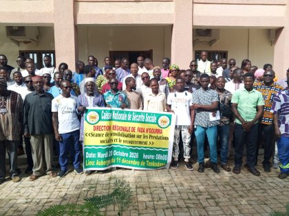 Burkina Faso : La CNSS sensibilise les acteurs du Nakambé sur les prestations sociales et le recouvrement