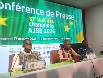 Burkina Faso : La 31e Nuit des champions AJSB est prévue pour le 23 octobre 2026