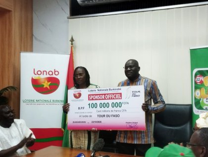 Tour du Faso 2026&nbsp;: La LONAB apporte un soutien de 100 millions de FCFA