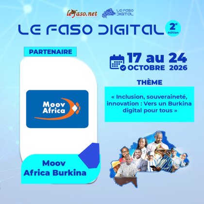 Le Faso Digital 2026 : Moov Africa Burkina Faso renouvelle son engagement et sponsorise le Prix de l’Innovation citoyenne