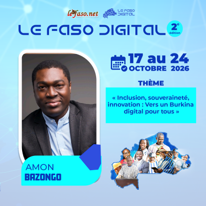 Les 100 Visages du Burkina Digital&nbsp;: Amon Bazongo, faire émerger une génération africaine de l’intelligence artificielle