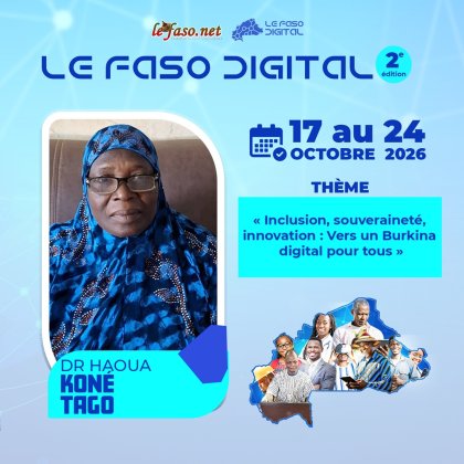 Les 100 Visages du Burkina Digital : Haoua Koné-Tago, ouvrir les portes du numérique aux femmes et à l’éducation