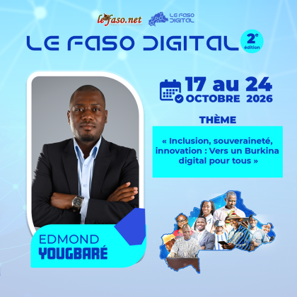 Les 100 Visages du Burkina Digital&nbsp;: Edmond Yougbaré, transformer l’information en décision, et la décision en résultats