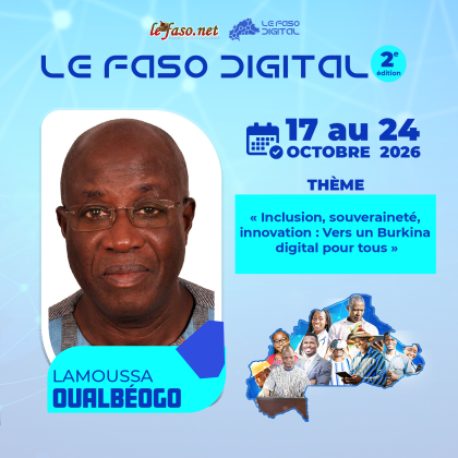 Les 100 Visages du Burkina Digital : Lamoussa Oualbéogo, une carrière au service des télécommunications et de la régulation numérique du Burkina Faso