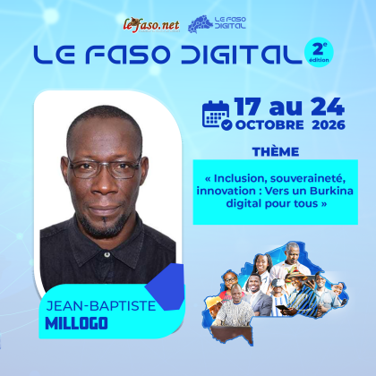 Les 100 Visages du Burkina Digital&nbsp;: Jean-Baptiste Millogo, connecter le Burkina à l’Internet mondial