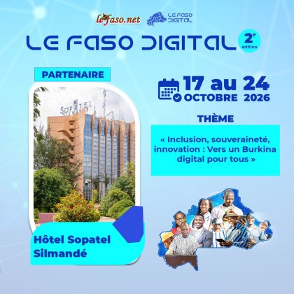 Le Faso Digital 2026&nbsp;: Le Sopatel Silmandé, Hôtel partenaire officiel, accueillera les cérémonies d’ouverture et de clôture