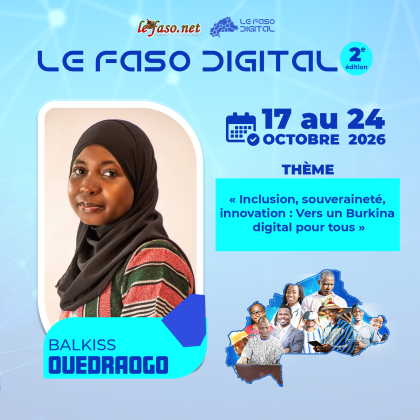 Les 100 Visages du Burkina Digital&nbsp;: Balkiss Ouedraogo, «&nbsp;Adja Digitale&nbsp;», l’ingénieure qui met la cybersécurité à la portée de tous