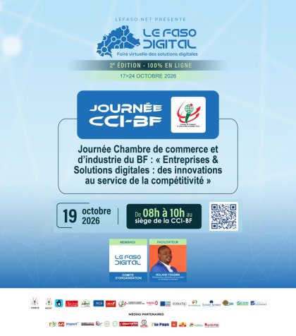 Le Faso Digital 2026&nbsp;: une Journée spéciale de la Chambre de commerce pour présenter aux entrepreneurs des solutions numériques adaptées à leurs besoins