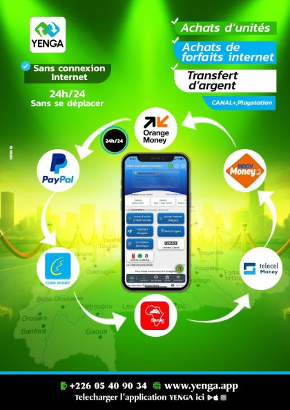 YENGA : L’application burkinabè qui simplifie le quotidien de milliers de Burkinabè