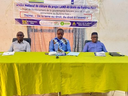 Foncier et sécurité alimentaire : Le projet Land-At-Scale dresse le bilan de trois années d’action au Burkina