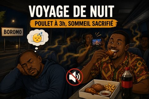 Voyage de nuit : Manger du poulet à 3h du matin ? Pitié !
