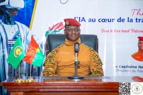 Burkina : « Aucun secteur ne se développera sans le numérique », réaffirme le capitaine Ibrahim Traoré 
