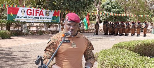 Ministère de la Transition digitale : Des agents achèvent leur immersion patriotique à Bobo-Dioulasso 3 le commandant du gifa.jpg 5a3d1