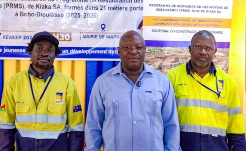 Burkina/Emploi des jeunes : La mine de Kiaka SA mise sur la formation et l'entrepreneuriat local 13 tt 9 4603e