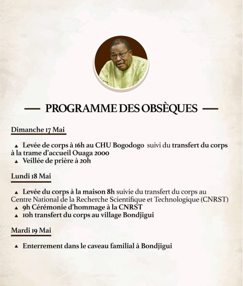 Nécrologie : Programme des obsèques du Pr Domba Jean-Marc Palm 2 img 20260516 wa0027 d7f12