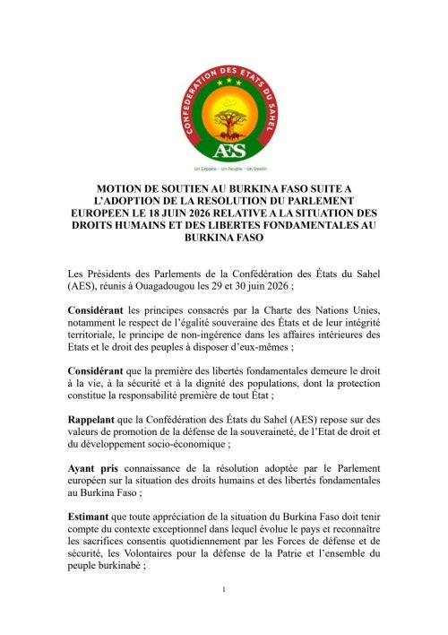 motion de soutien au burkina faso contre la resolution du parlement de l union europenne 1 c3632