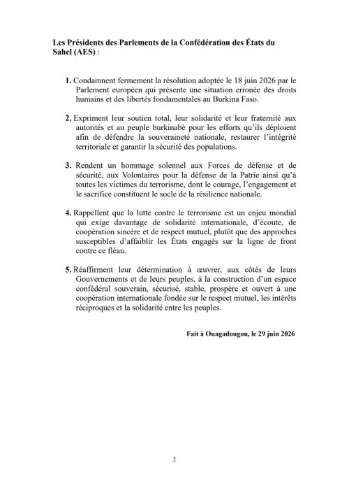 motion de soutien au burkina faso contre la resolution du parlement de l union europenne 2 dca5e
