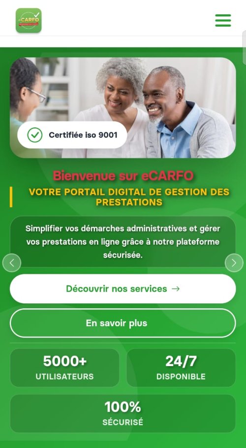 Burkina/Digitalisation des services publics : La CARFO lance son portail digital eCARFO pour faciliter l'accès de ses services aux assurés 4 4 5835 7e055