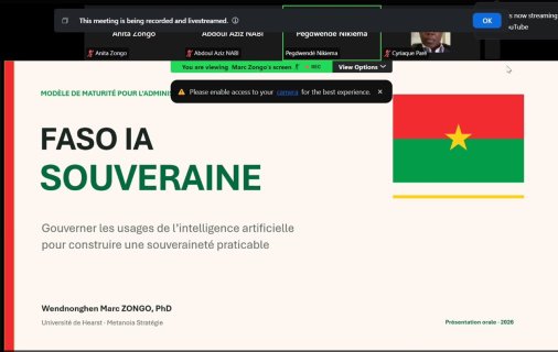 Le Faso Digital 2026 : Faso IA souveraine, un modèle proposé pour renforcer la souveraineté de l’intelligence artificielle dans l’administration publique