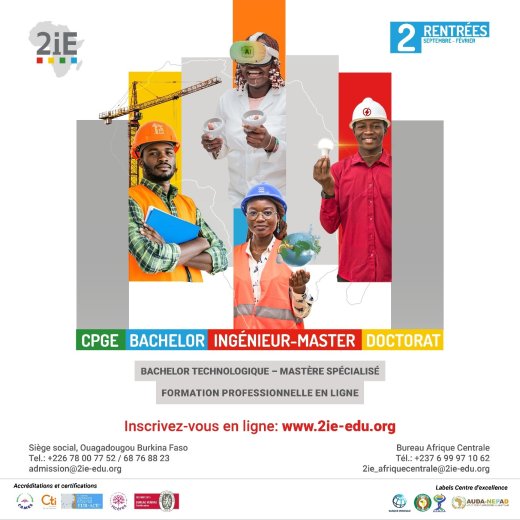 Avec 2iE, transformez votre diplôme en emploi et votre ambition en carrière internationale