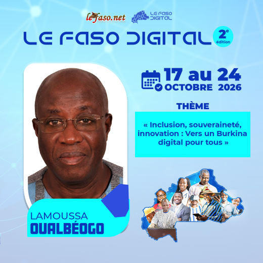 Les 100 Visages du Burkina Digital&nbsp;: Lamoussa Oualbéogo, une carrière au service des télécommunications et de la régulation numérique du Burkina Faso