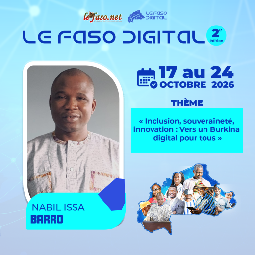 Les 100 Visages du Burkina Digital&nbsp;: Nabil Issa Barro, du webmaster à l’ingénieur des données